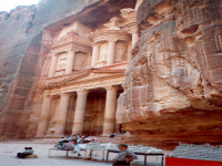 The Treasury building (Al-Khazneh) at Petra